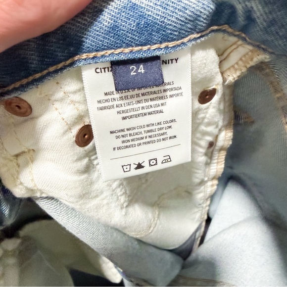 Citizens of Humanity Ayla Baggy Jeans in Skylights Blue Size 24 - Picture 9 of 14